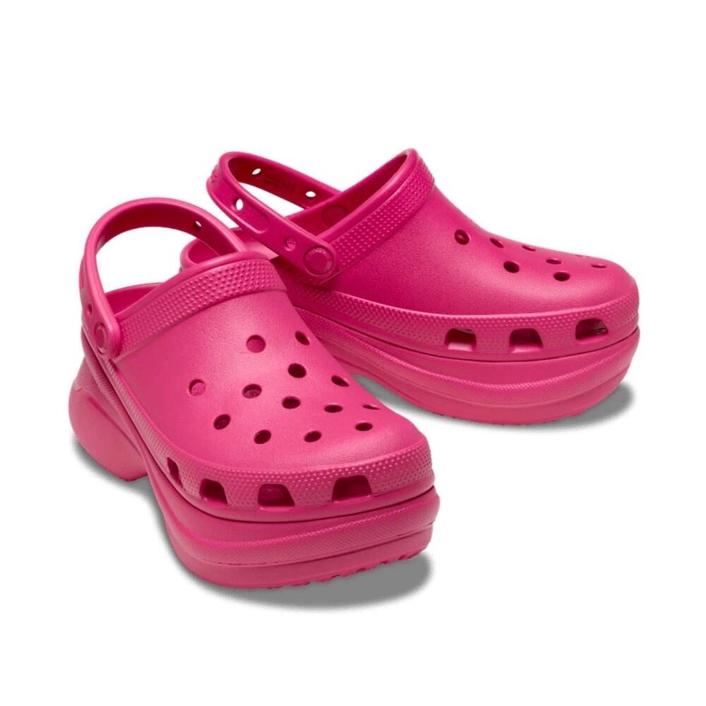 NEW Crocs Platform Bae Clogs Hot Pink Women's Size 11 - Picture 2 of 8